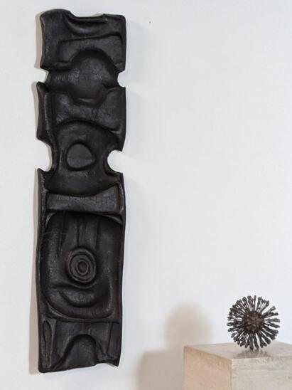 1973 brutalist copper artwork