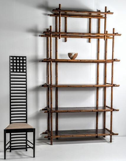Bamboo shelves, early 20th. C.