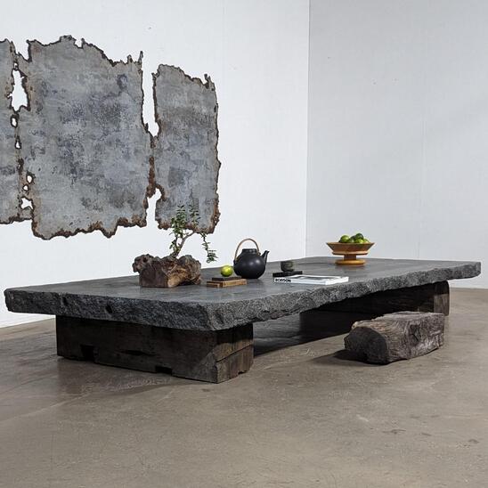 brut stone coffee table