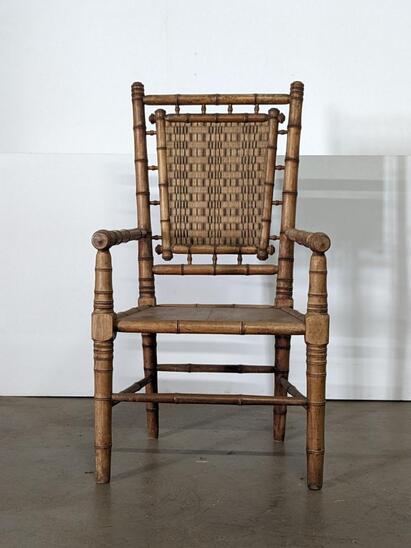 Elegant False Bamboo armchair 