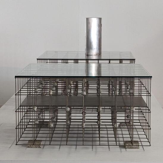 post-modern pair of coffee table