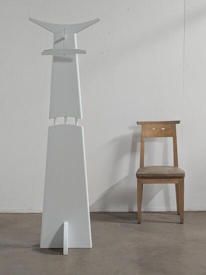 sculptural postmodern coat rack