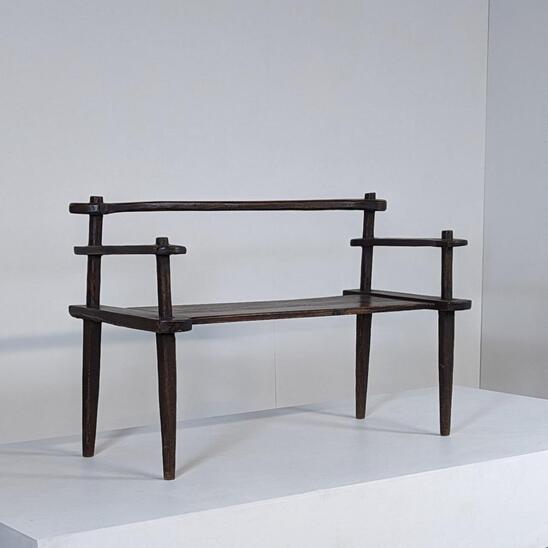 sleek designed primitive bench