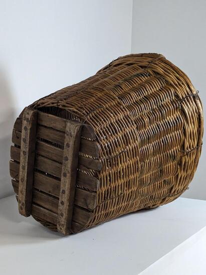 tall old bakery basket